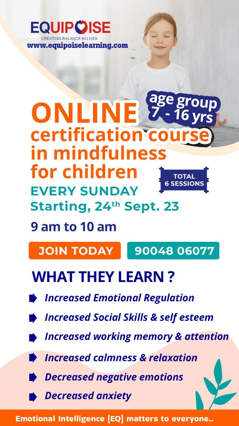 Online Certification Course In Mindfulness for Children