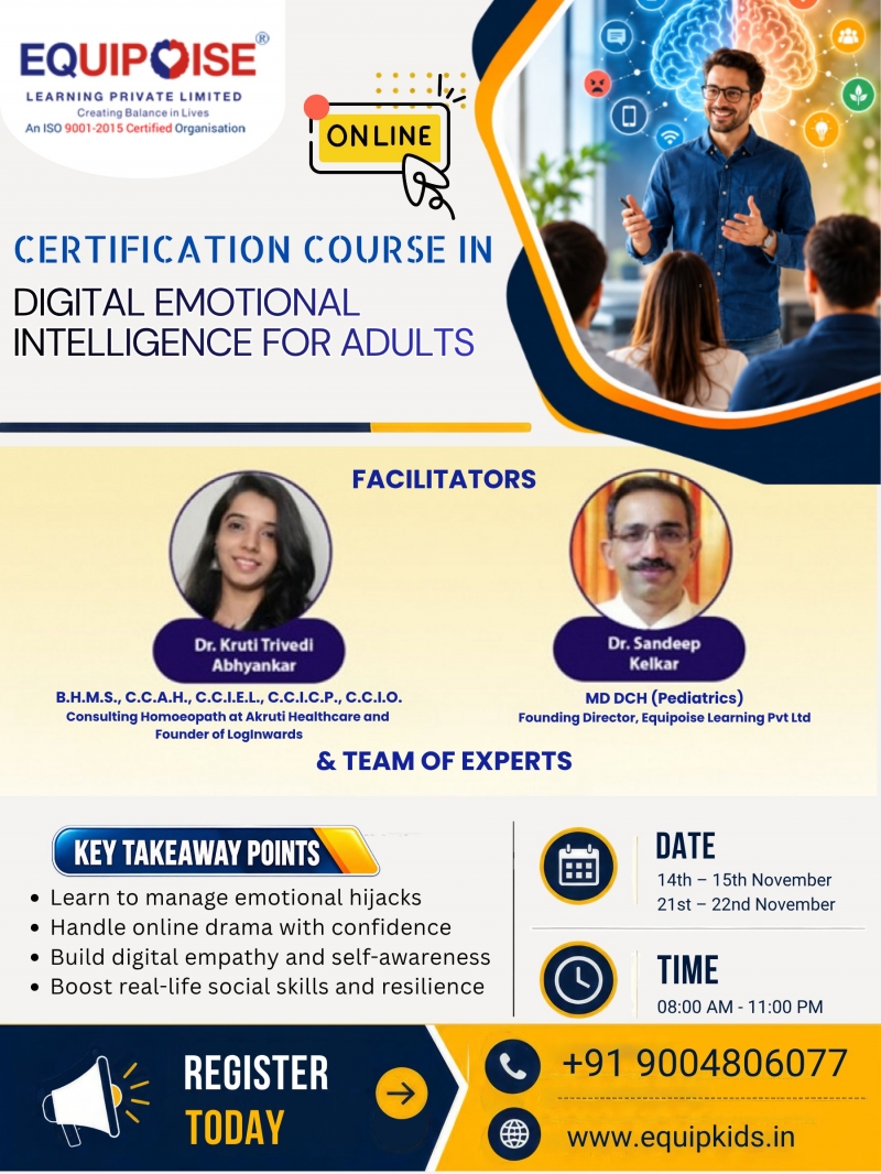 Certification course in Digital Emotional Intelligence for adults
